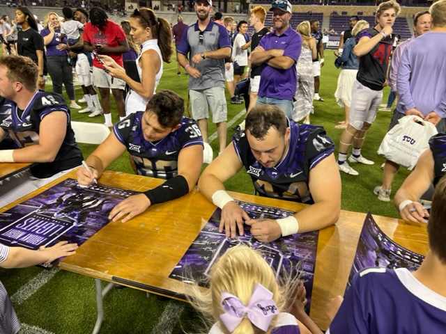 TCU Spring Football Game_#44 Colt Ellison_autographs